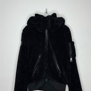 SAM. Black Nala Hooded Sherpa Jacket